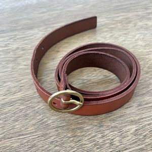 Anthropologie Brown Skinny Belt